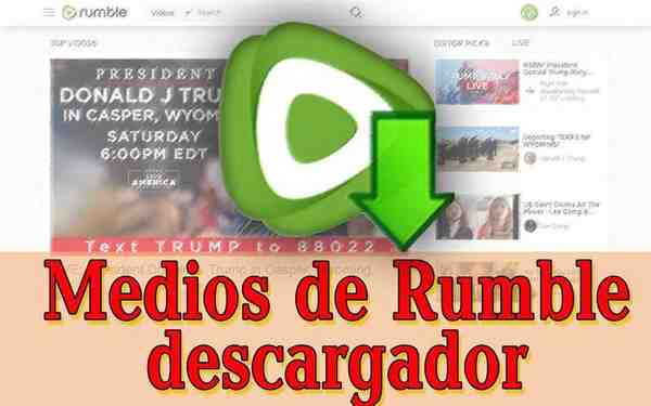 Rumble descargar medios (video y fotos)