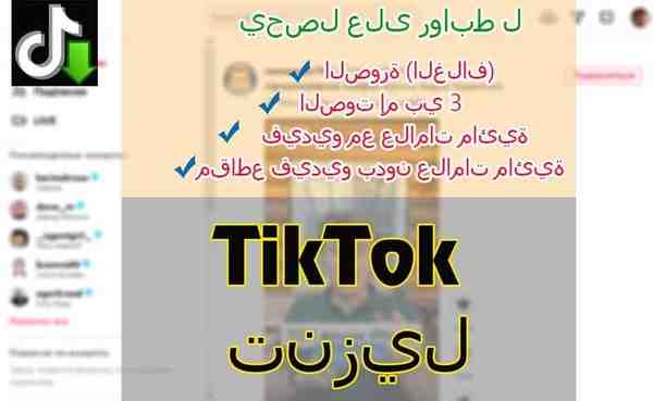 Tiktok قم بتنزيل الفيديو والصوت والغطاء