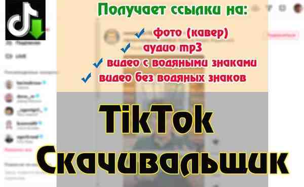 ТикТок скачать видео, аудио и обложку