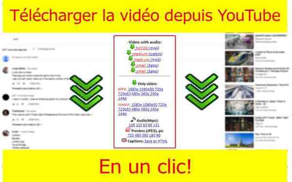 Télécharger la vidéo, les photos et les sous-titres de YouTube