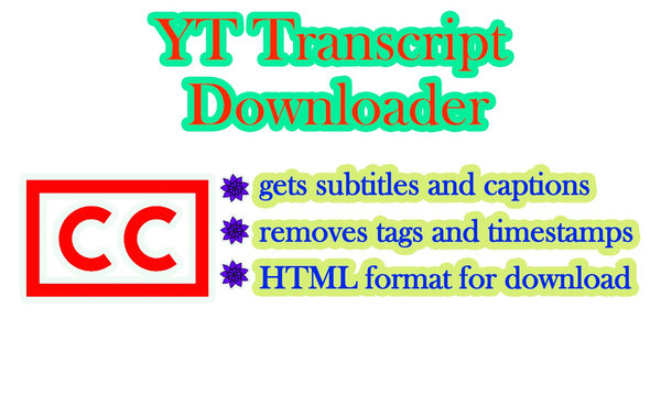 Download auto and manual subtitles from YouTube